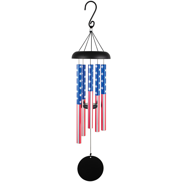 32" WIND CHIME - AMERICAN FLAG