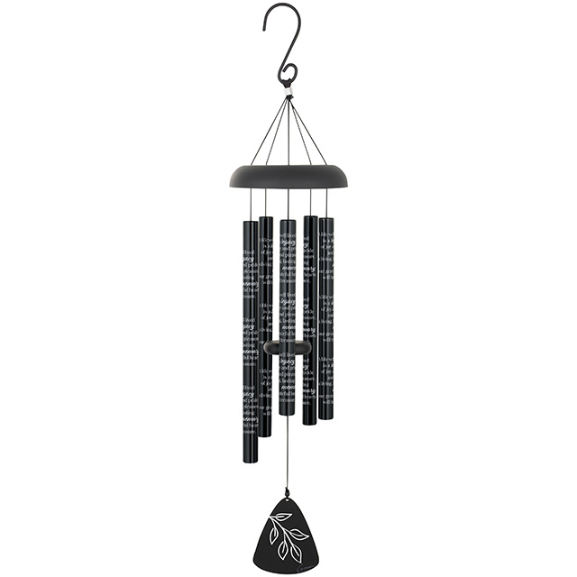 30" WIND CHIME - LIFE WELL LIVED BLACK
