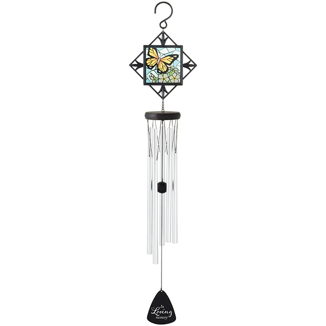 30" STAINED GLASS WIND CHIME - IN LOVING MEMORY