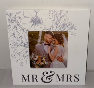 Mr. & Mrs. 4 x 4 Picture Frame