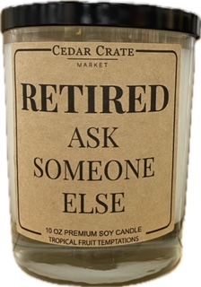 retirement candle