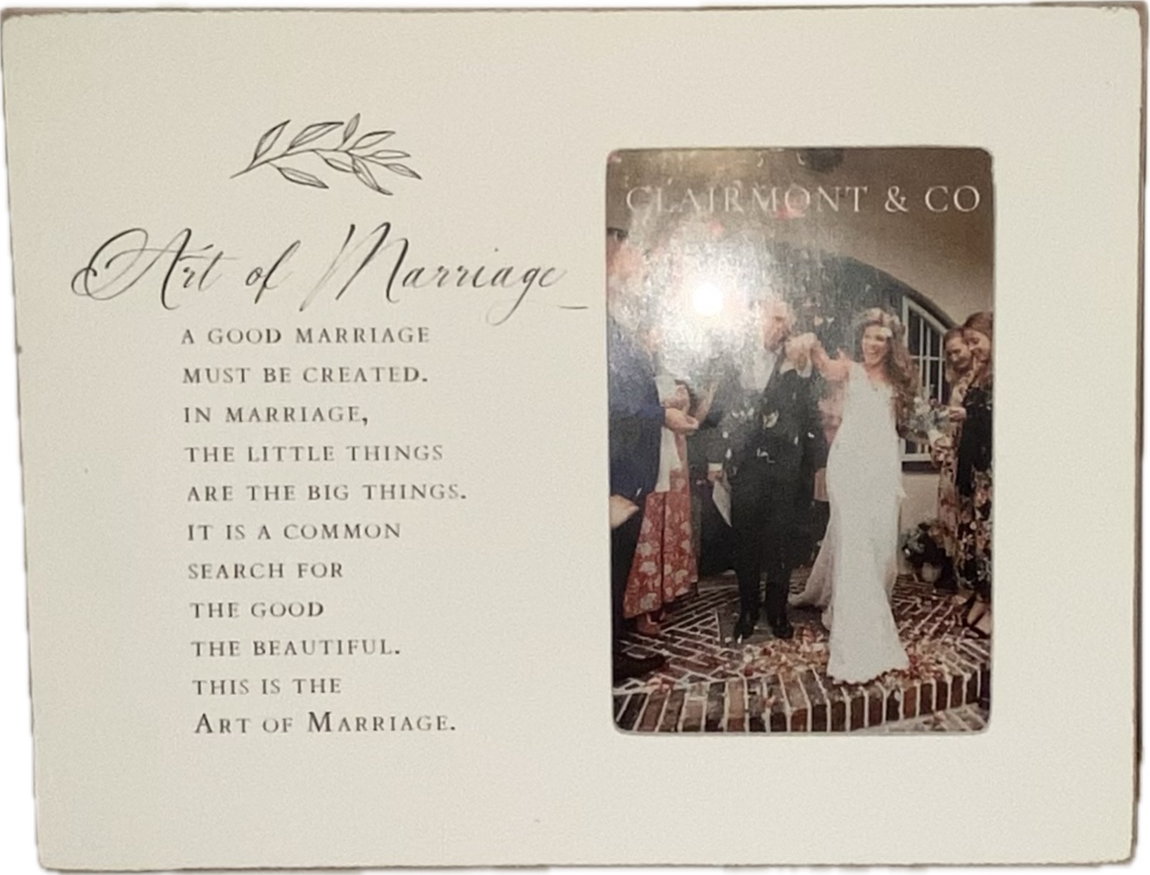 Art of Marriage 4 x 6 Picture Frame