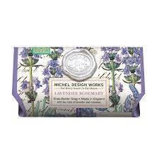 MICHEL DESIGN SHEA BUTTER BAR SOAP - LAVENDER AND ROSEMARY