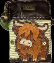 Chala Handbags – Cellphone Bag – Highland Cow