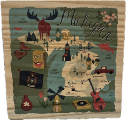 Michigan Wood Block